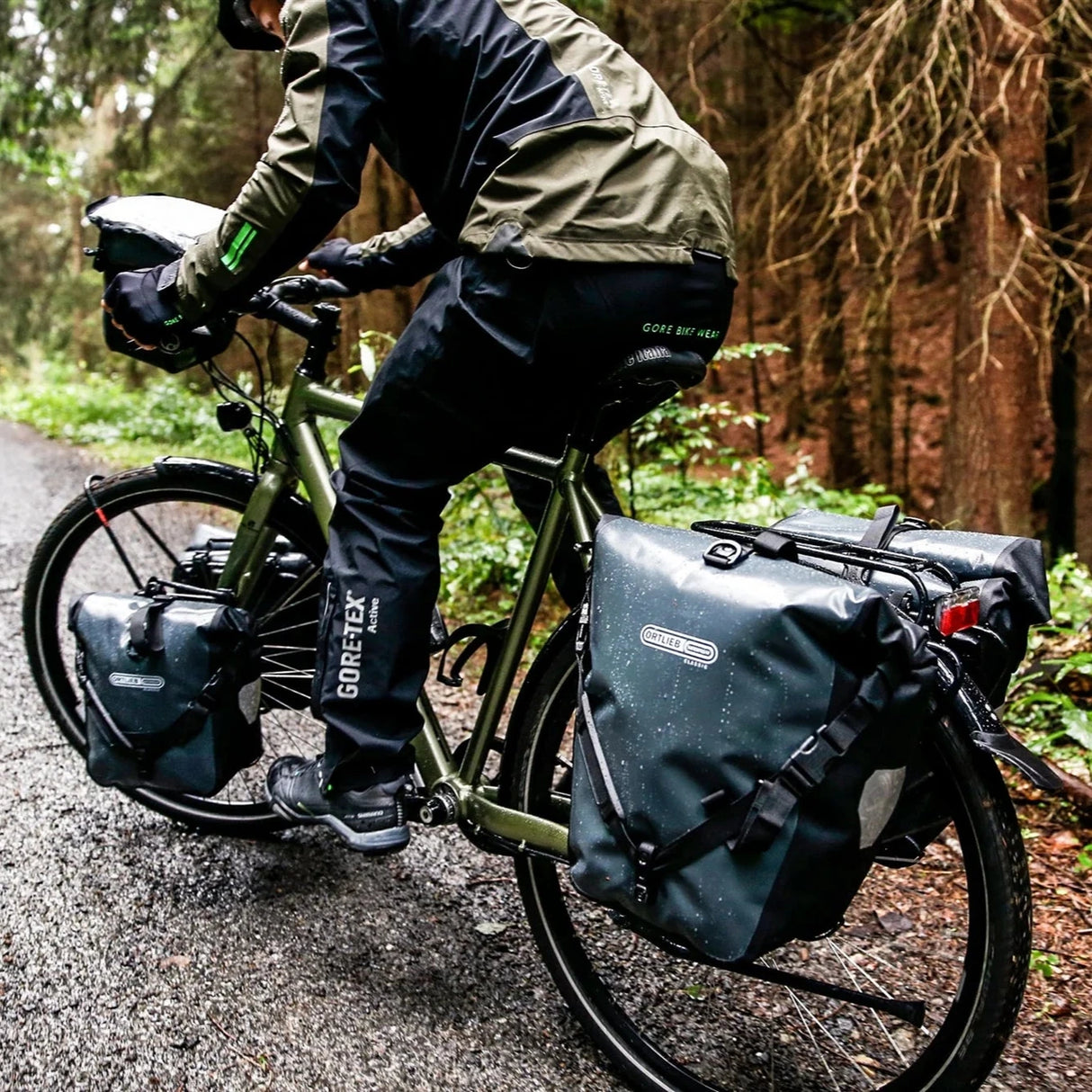 Coppia borse posteriori Ortlieb Back-Roller - Verde - H