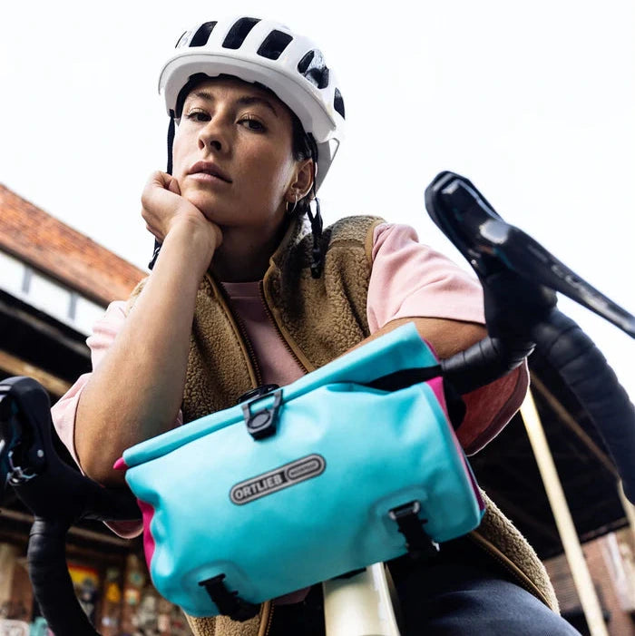 Ortlieb Velo-Sling Cyber Handlebar Bag - Blue pink
