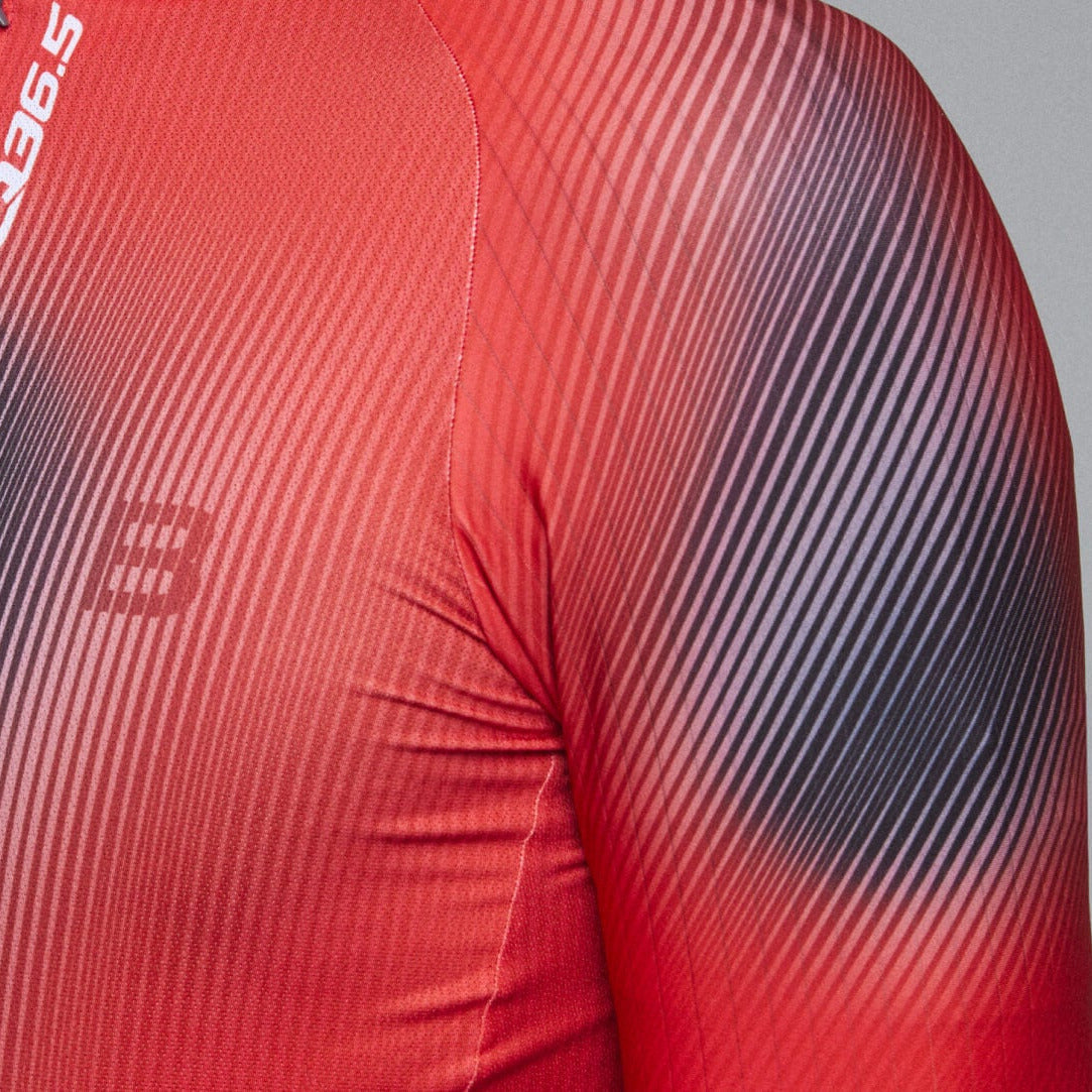 Langarmtrikot Gregarius Hybrid Light QLAB - Rot