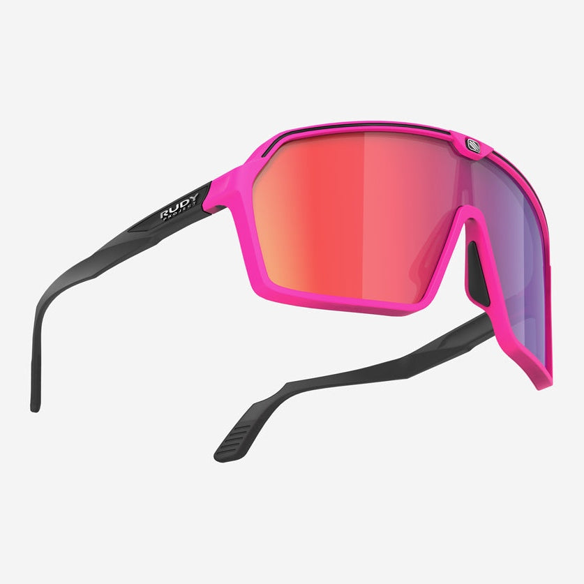 Occhiali Rudy Spinshield - Pink Fluo Black Matte Multilaser Red - A