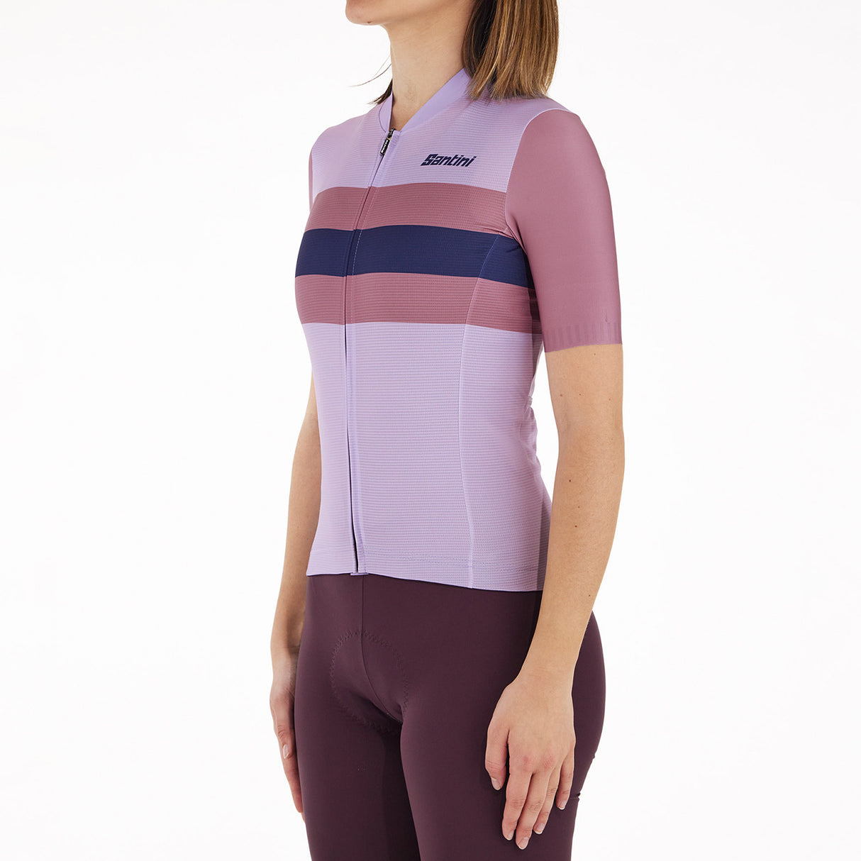 Maglia donna Santini Eco Sleek Bengal - Viola rosa - F