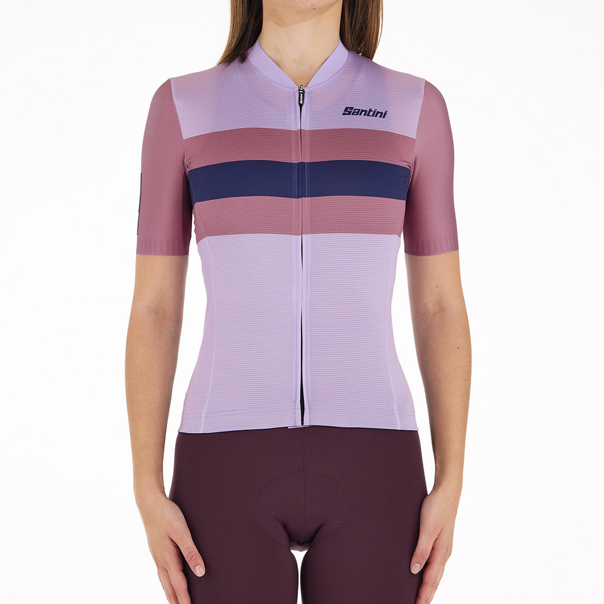 Maglia donna Santini Eco Sleek Bengal - Viola rosa - E