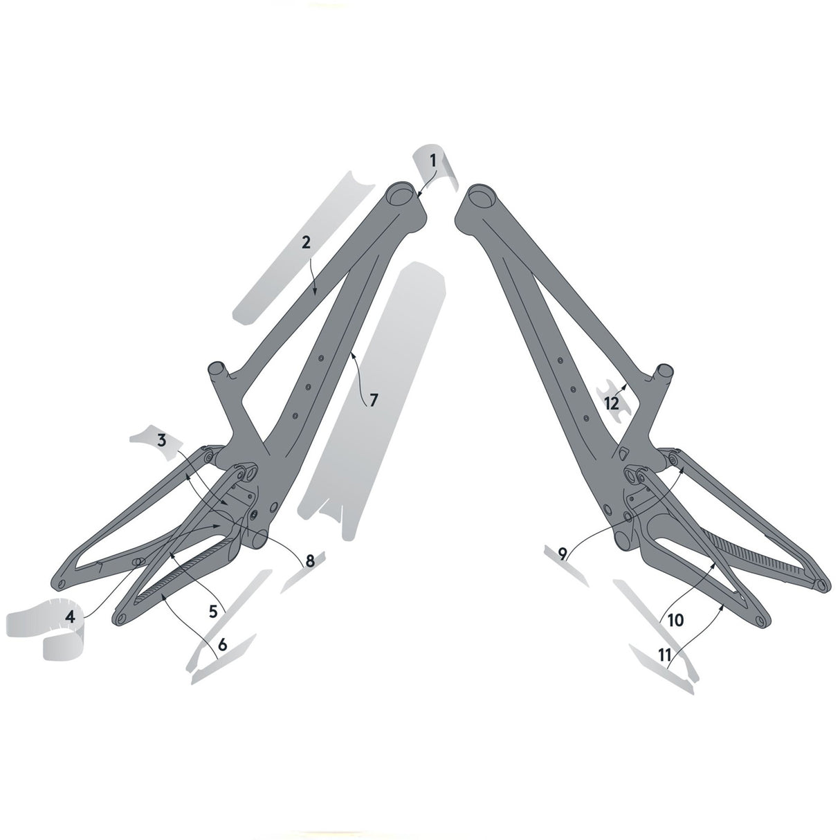 Kit protezione telaio Syncros per Spark Carbon - Lucido - N