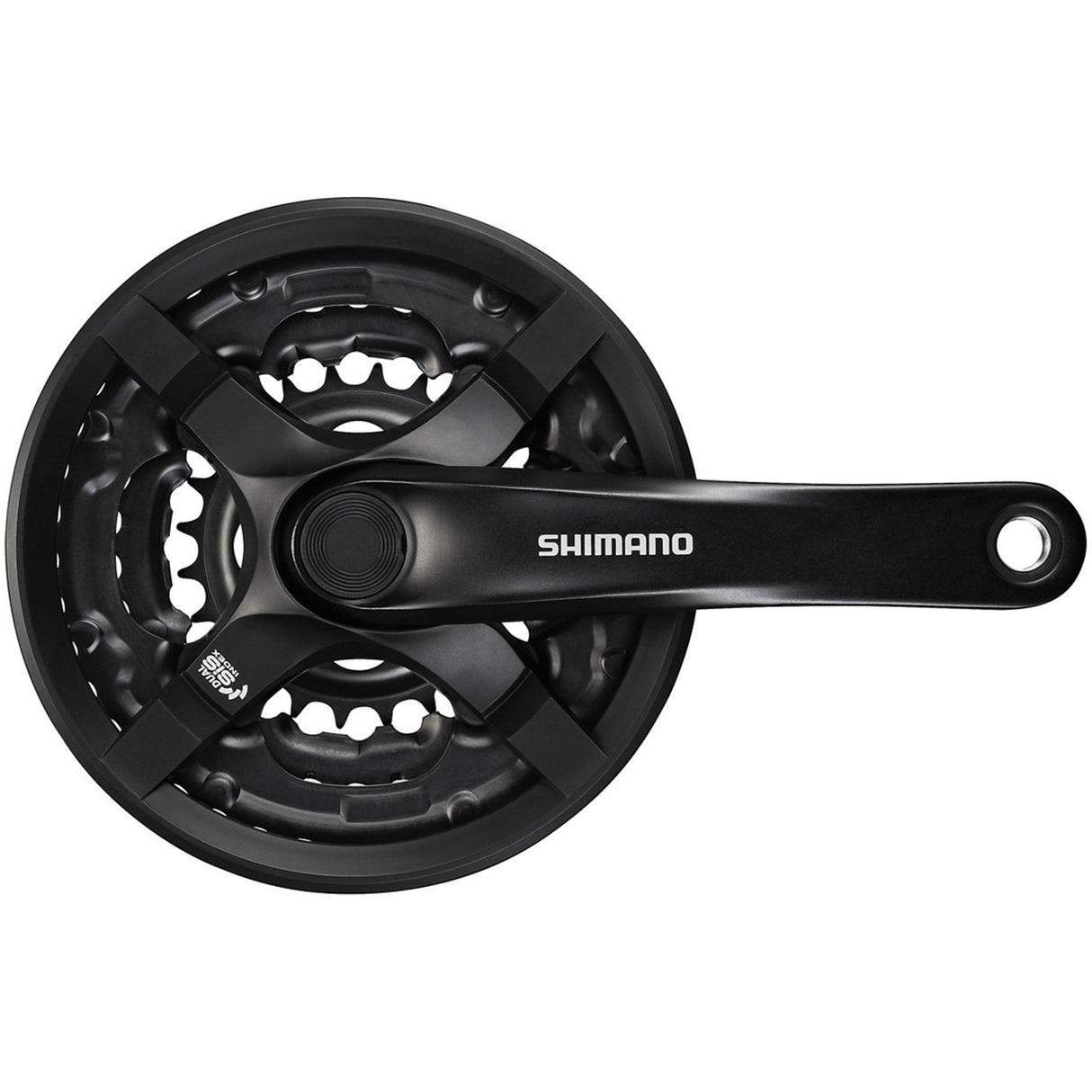 Guarnitura Shimano Tourney 6/7/8V FC-TY501 42/34/24 - Nero - E