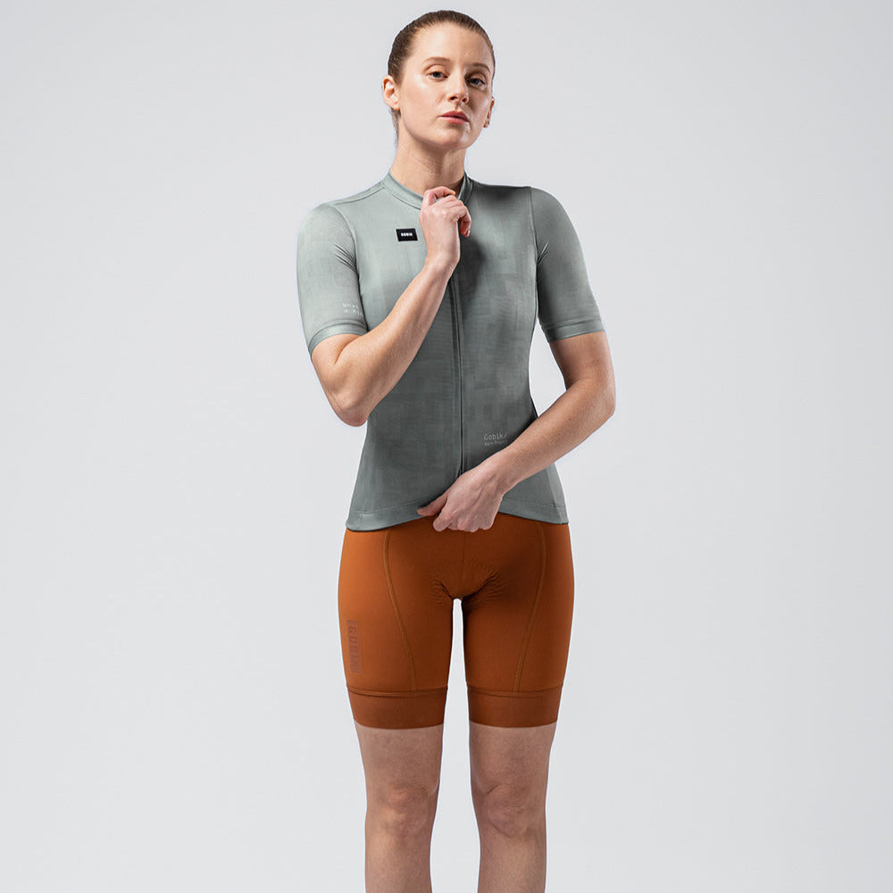 Maglia donna Gobik Stark Cedar Check - Verde - D
