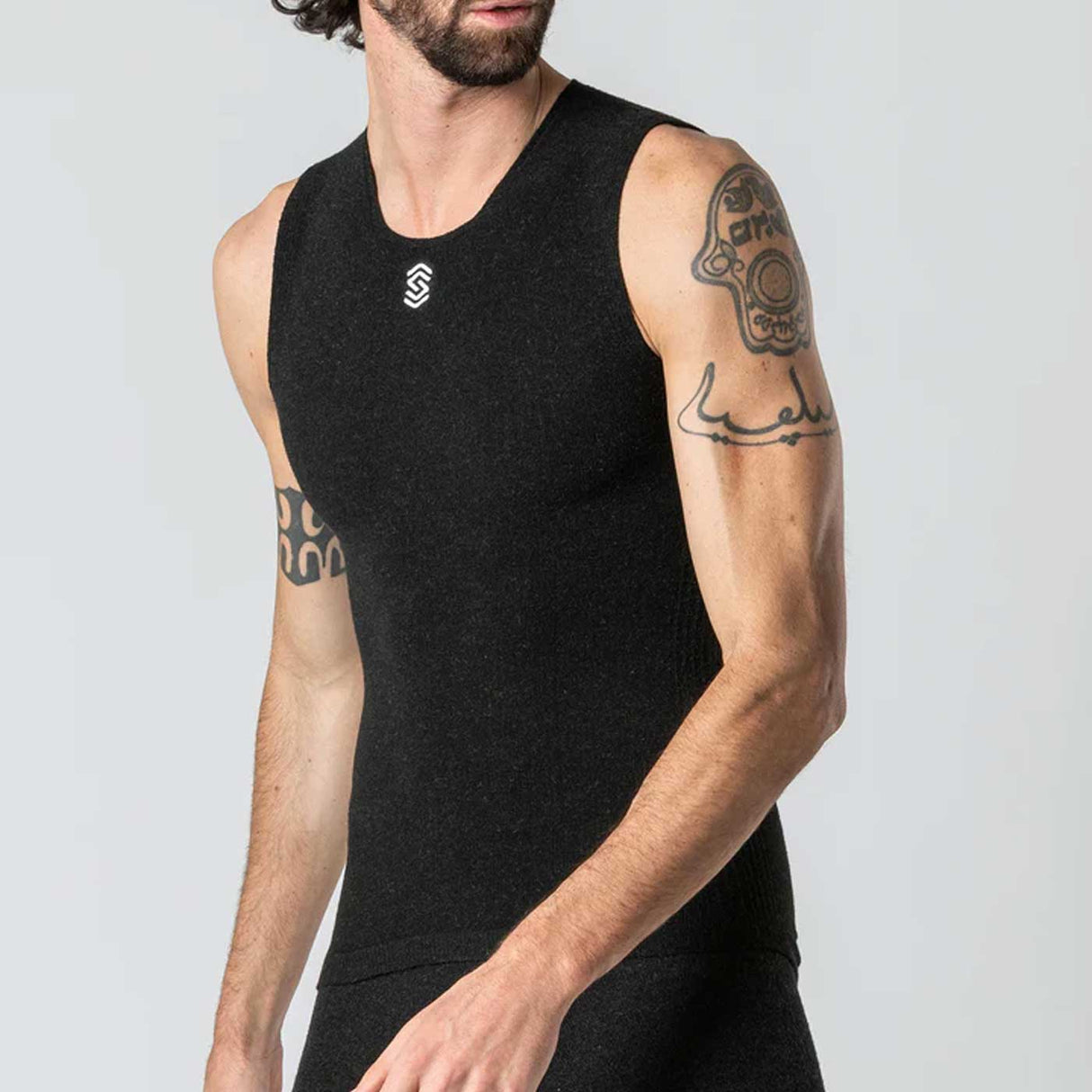 Maglia intima senza maniche Silverskin Stay Fresh - Nero - B