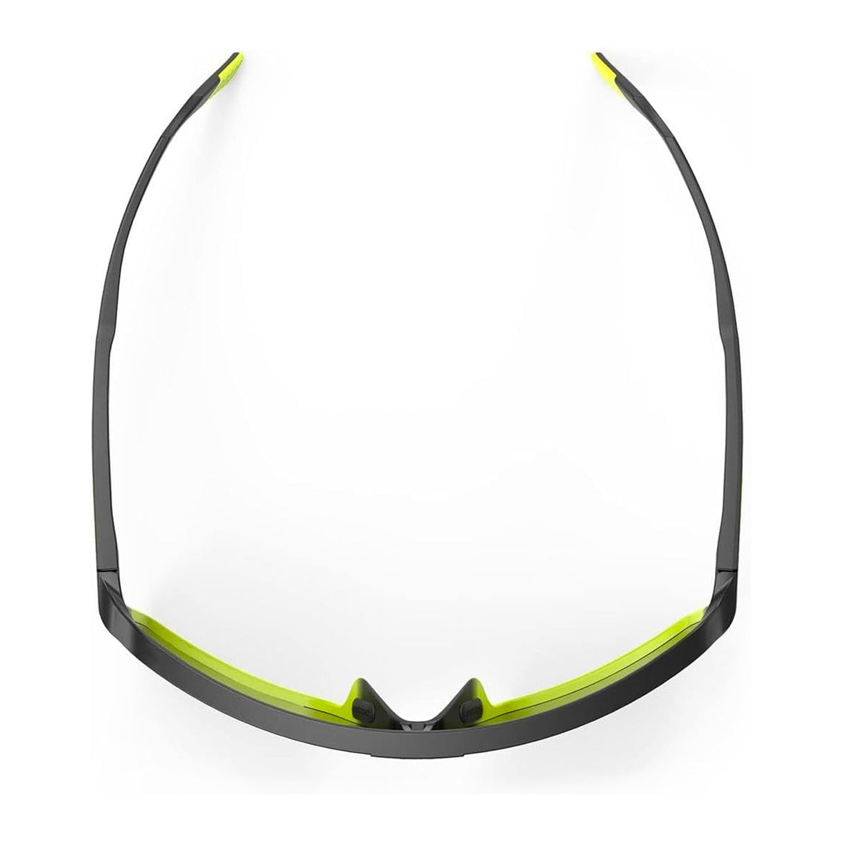 Occhiali Rudy Spinshield - Black fade yellow fluo smoke - L