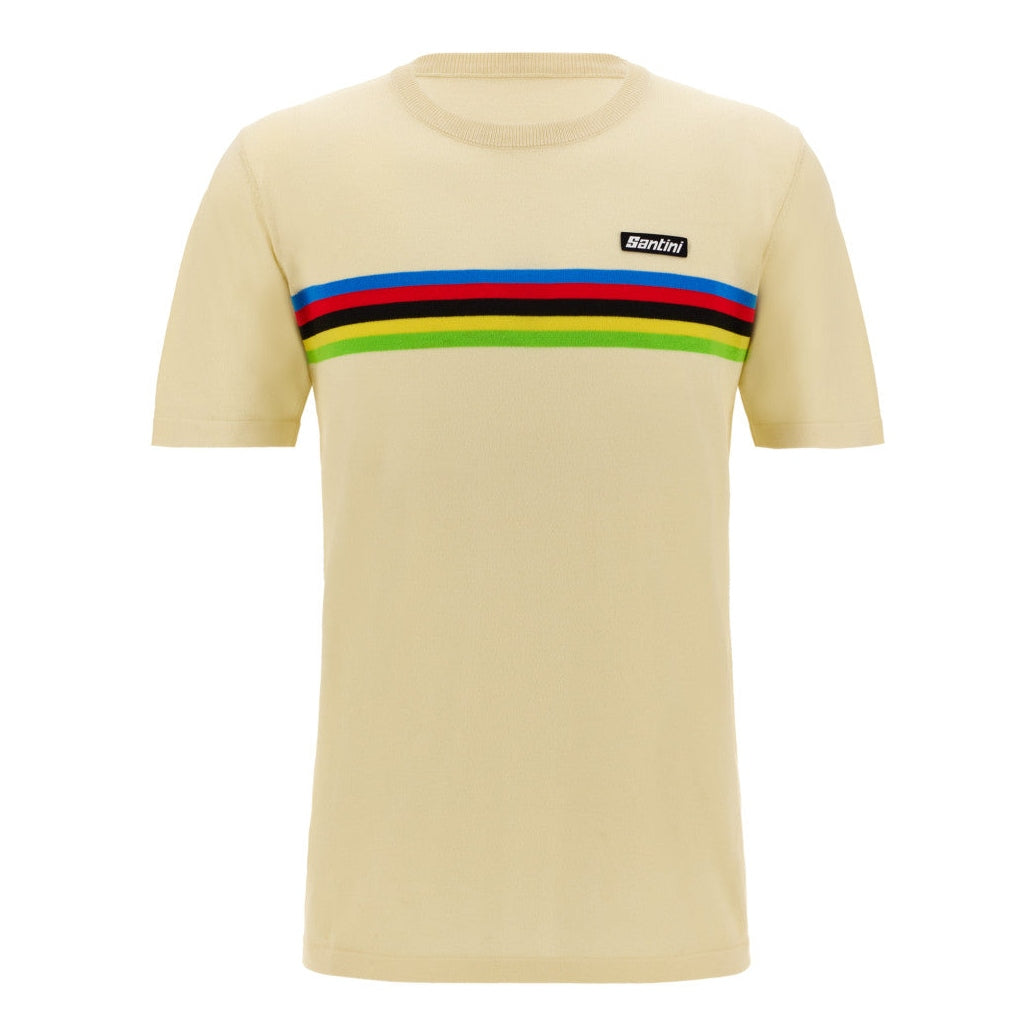 T-Shirt Santini UCI World Champion - Bianco - N