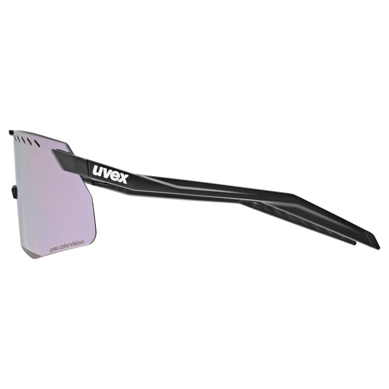 Occhiali Uvex Pace Stage S CV - Black Matt Mirror pink - Q