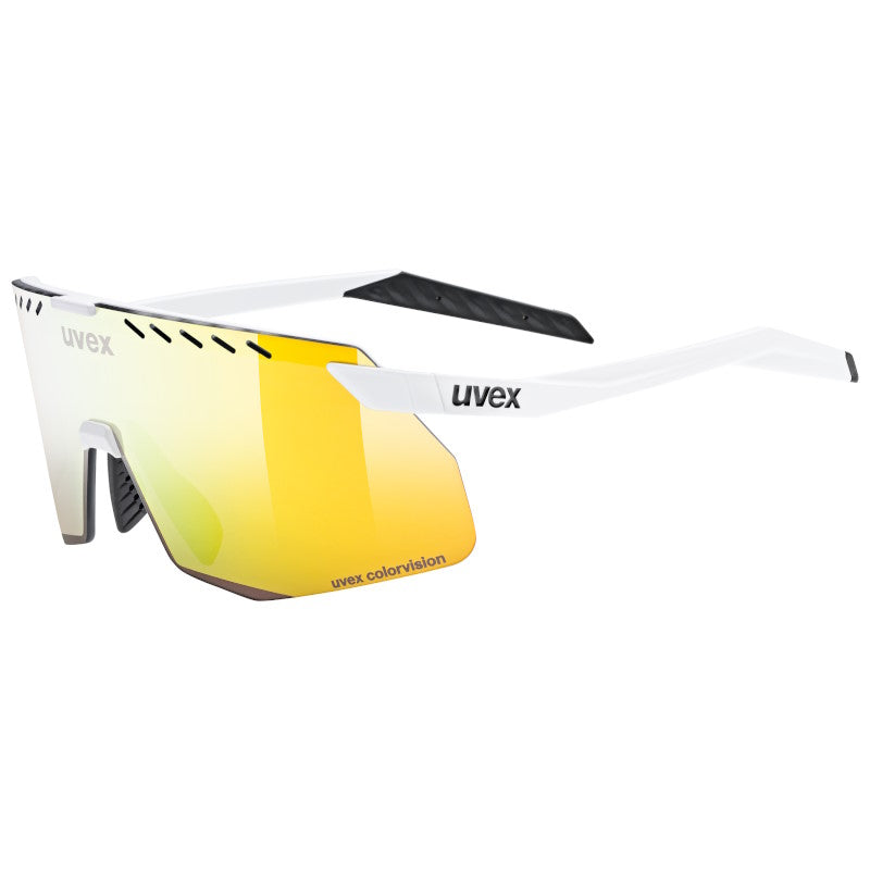 Occhiali Uvex Pace Stage S CV - White Matt Mirror Yellow - N