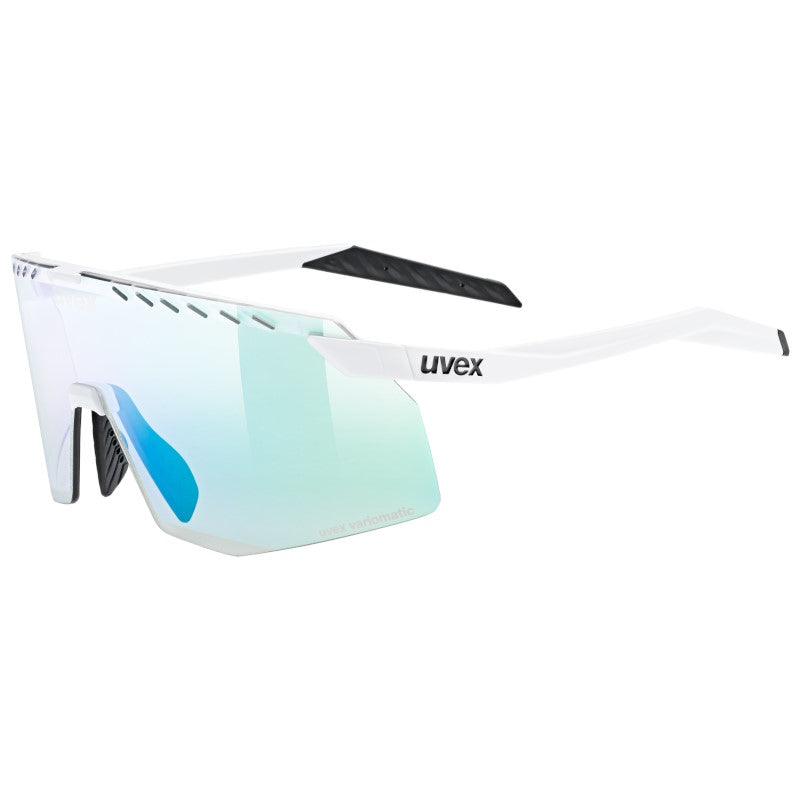 Occhiali Uvex Pace Stage CV - White Matt Variomatic green - P