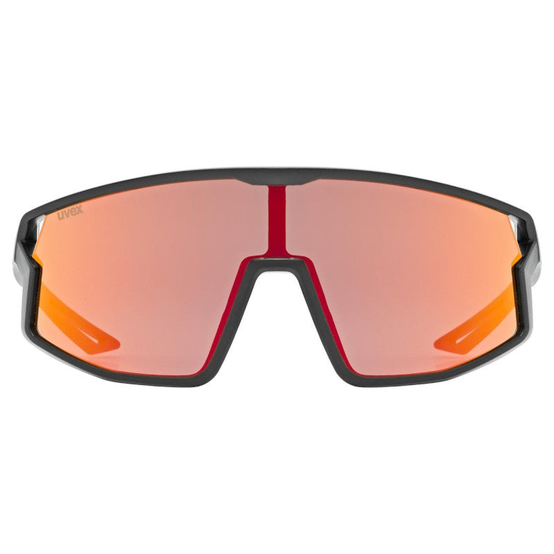 Occhiali Bambino Uvex Skyryse - Black matt Mirror Red - I