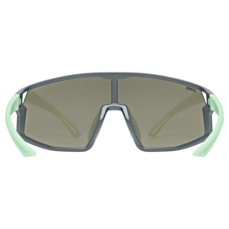 Occhiali Bambino Uvex Skyryse - Grey green Mirror Blue - L