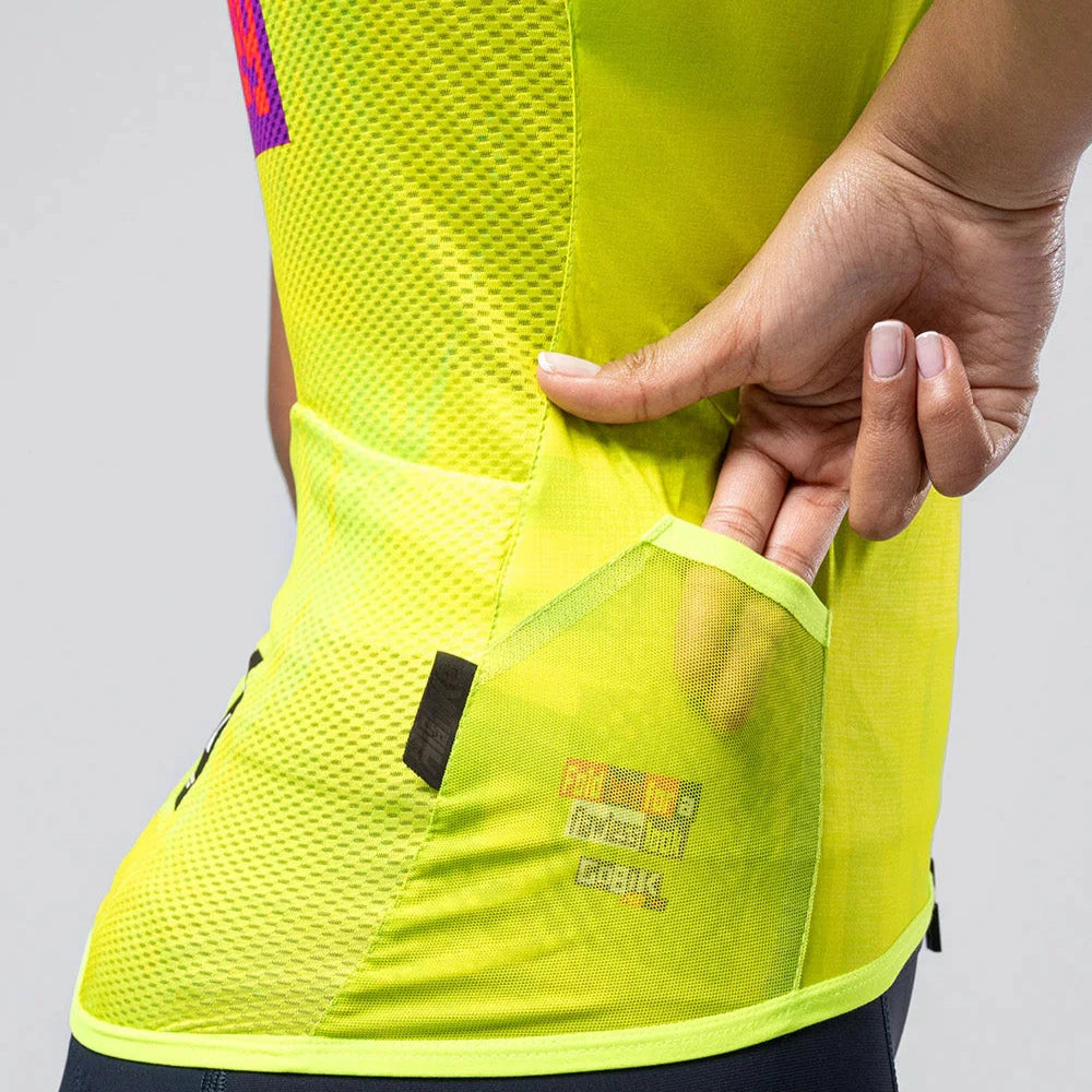 Gilet donna Gobik Plus 2.0 Liquid Lime - Giallo - B
