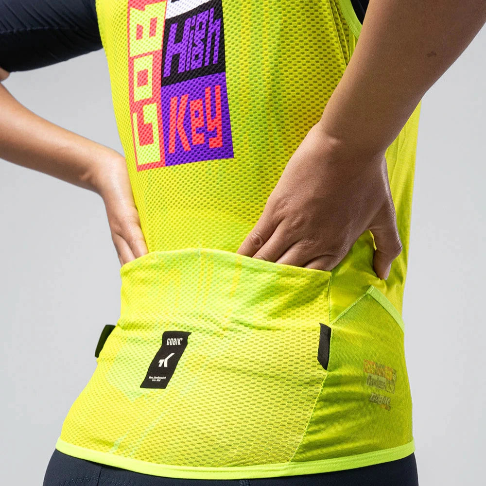 Gilet donna Gobik Plus 2.0 Liquid Lime - Giallo - M