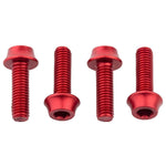 WolfTooth Bottle Cage Screws Aluminum - Red