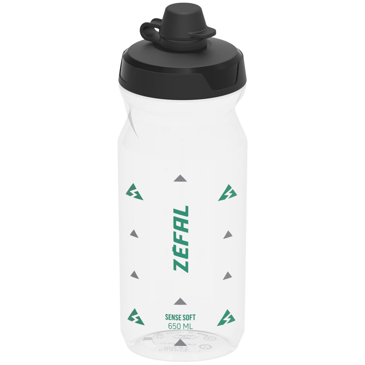 Borraccia Zefal Sense Soft No Mud 650 ml - Trasparente - I