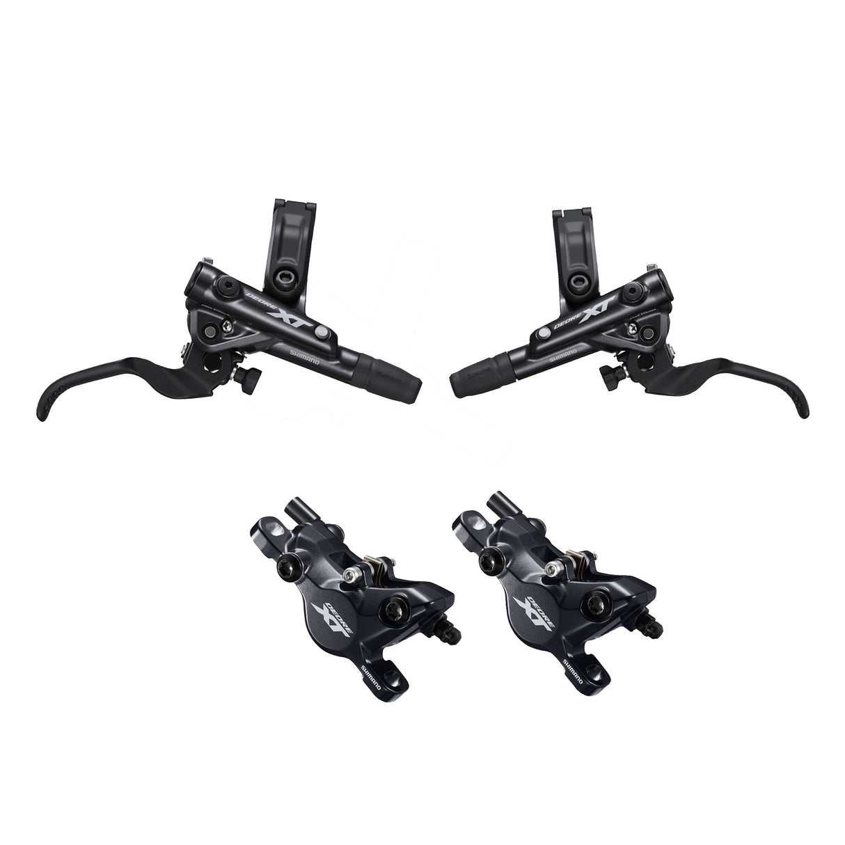 Coppia freni a disco idraulico Shimano Deore XT BL-M8100 + BR-M8100 - E