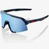 100% S3 sunglasses - Black Holographic HiPER Blue Mirror