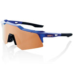 100% Speedcraft XS glasses - Gloss Cobalt Blue HiPER Copper Mirror