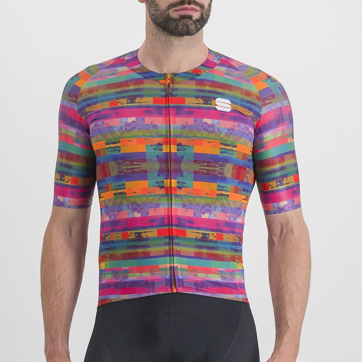 Maglia Sportful Glitch Bomber - Rosa - B