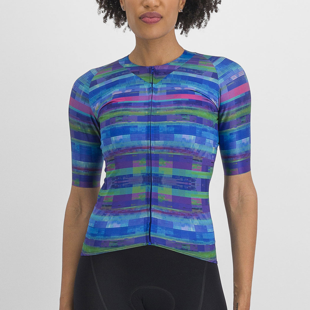 Maglia donna Sportful Glitch Bomber - Blu - G