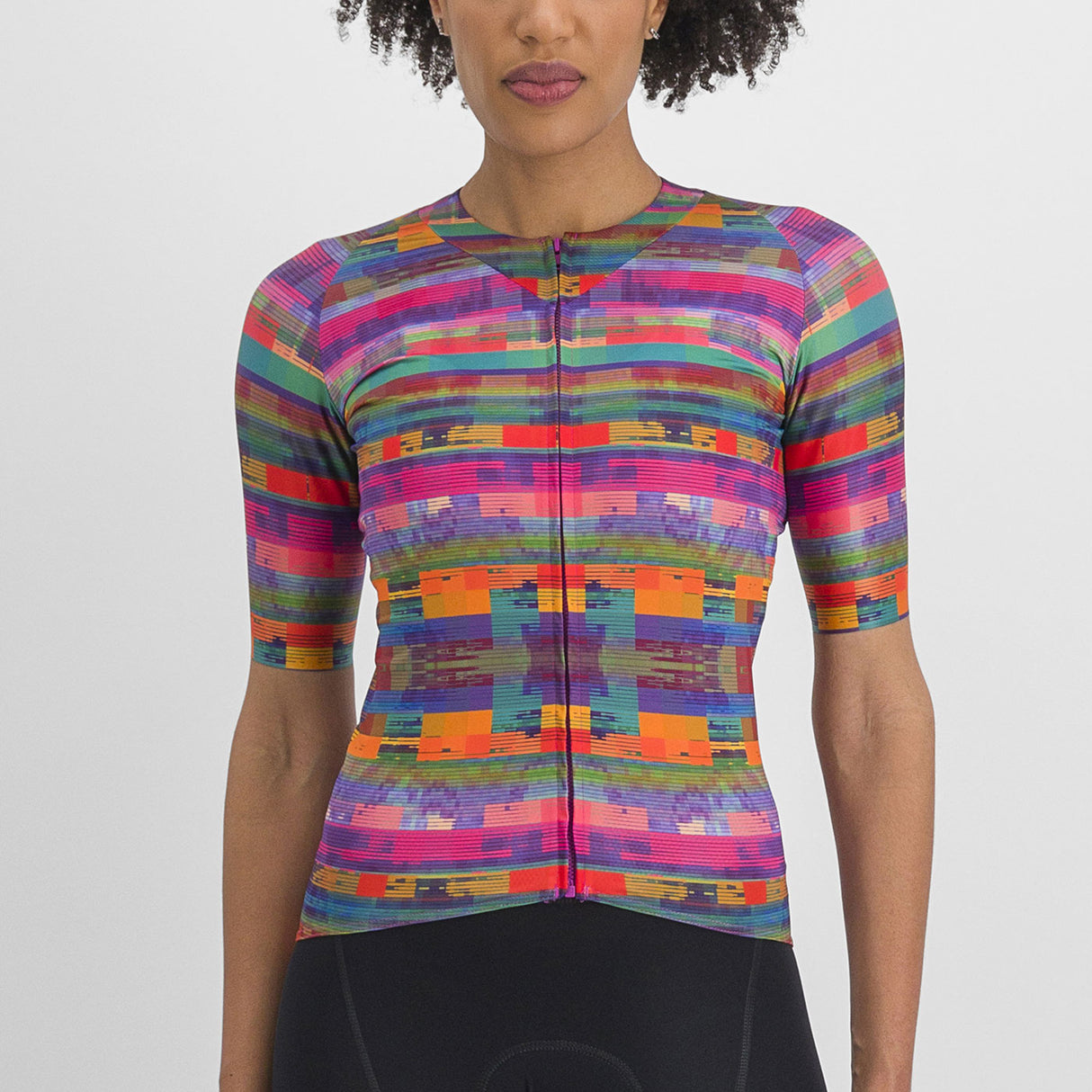 Maglia donna Sportful Glitch Bomber - Rosa - E