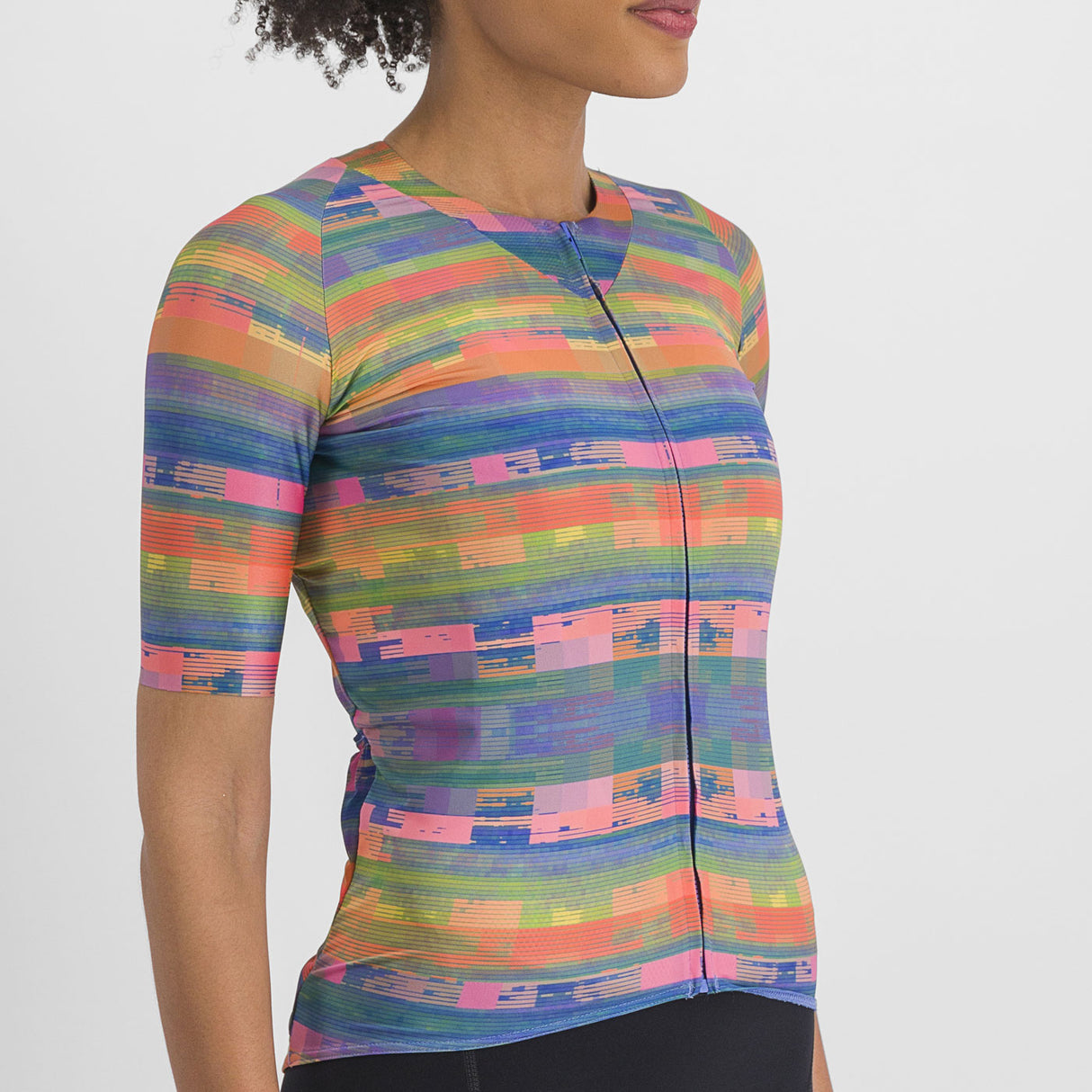 Maglia donna Sportful Glitch Bomber - Arancio - B