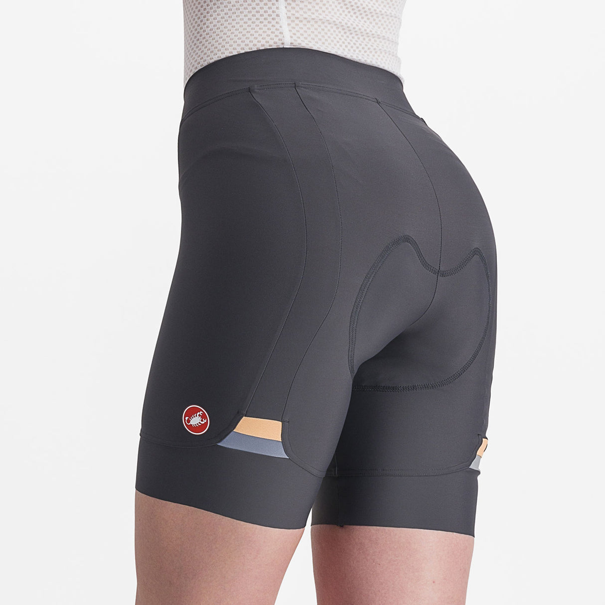 Pantaloncini donna Castelli Prima - Grigio arancio - A