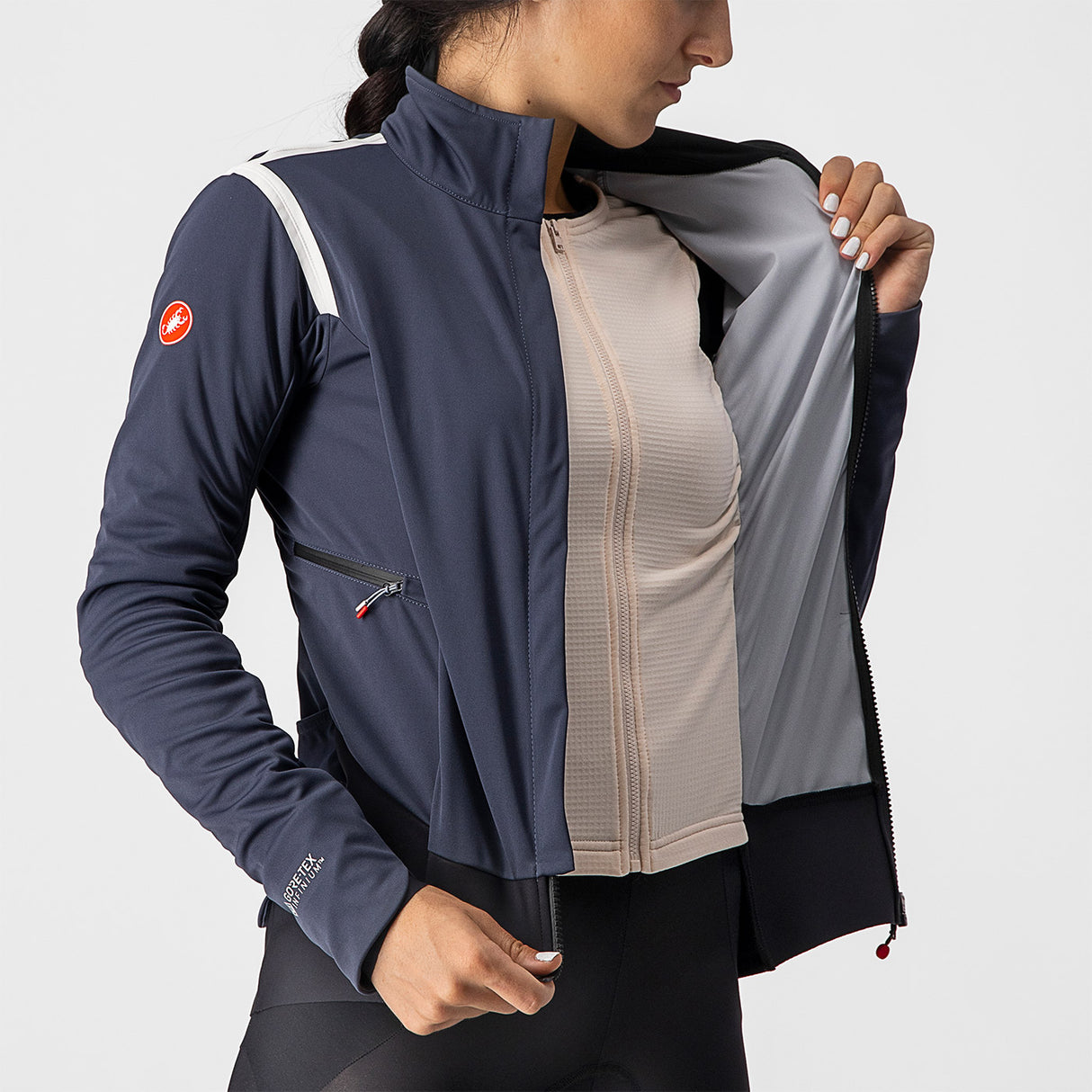 Giacca donna Castelli Alpha RoS 2 - Blu rosa - H