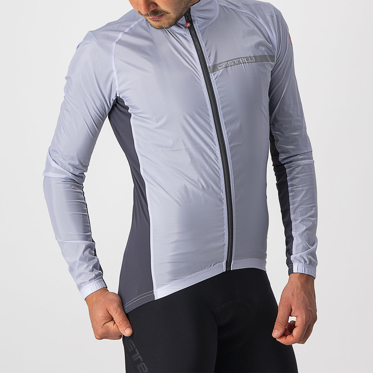 Mantellina Castelli Squadra Stretch - Grigio - A