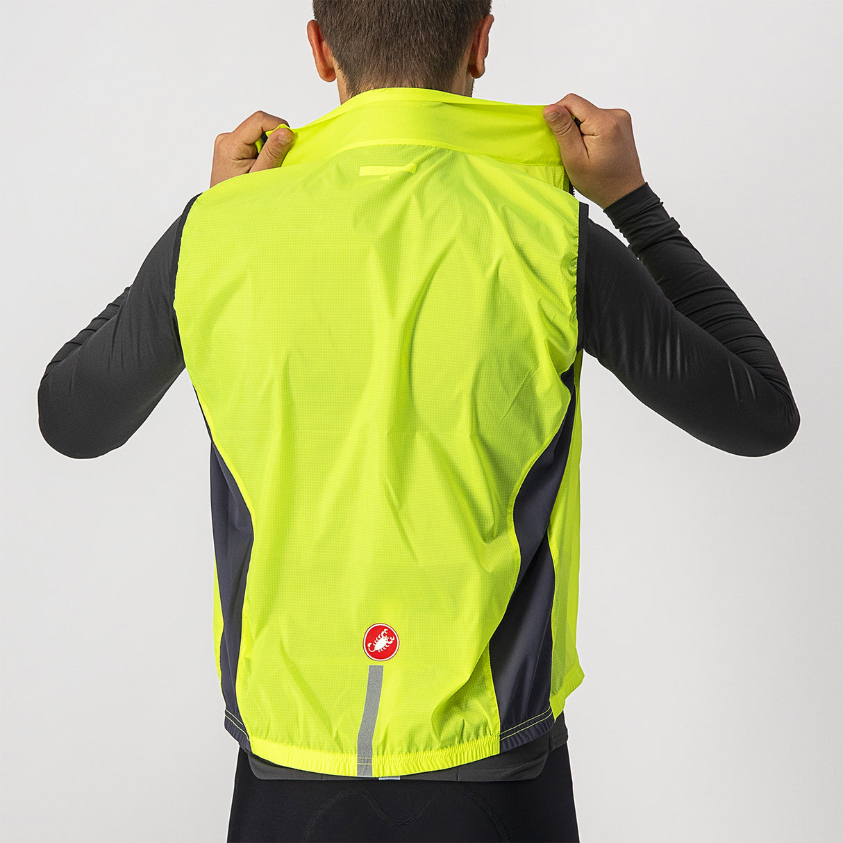 Gilet Castelli Squadra Stretch - Giallo Fluo - H