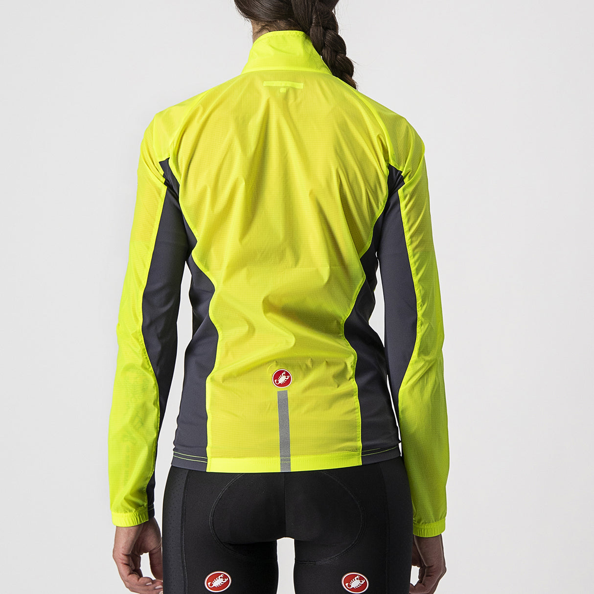 Mantellina Donna Castelli Squadra Stretch - Giallo Fluo - E