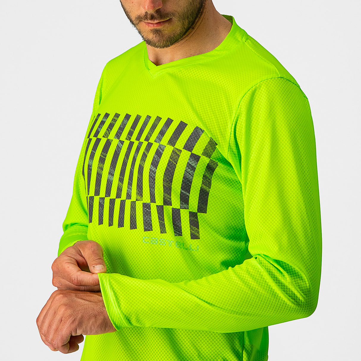 Maglia maniche lunghe Castelli Trail Tech Tee - Verde - P