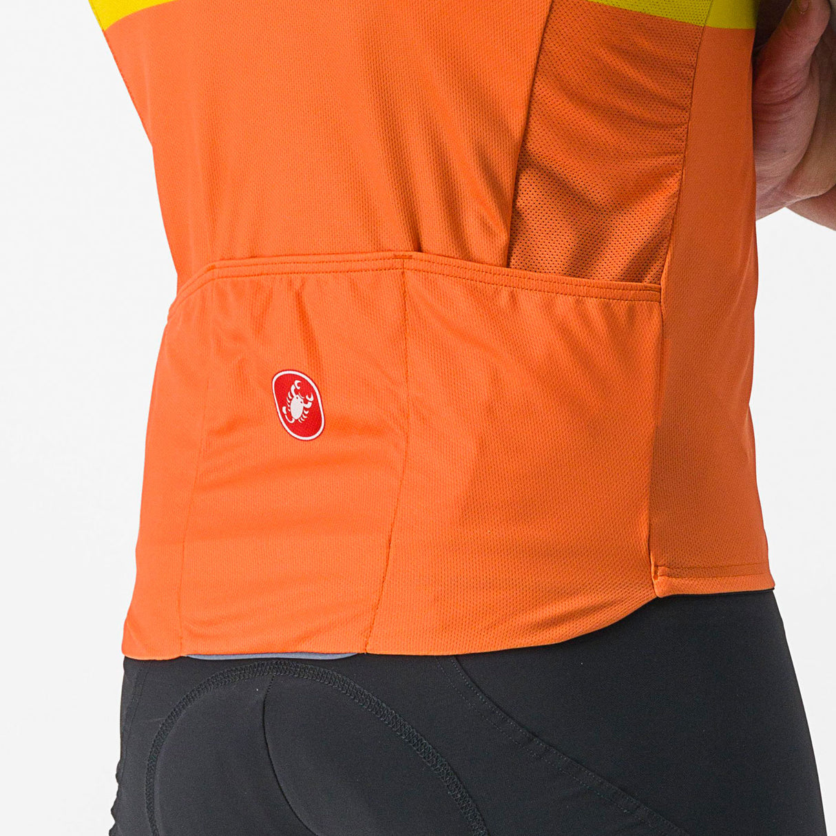 Maglia Castelli A Blocco - Verde arancio - A
