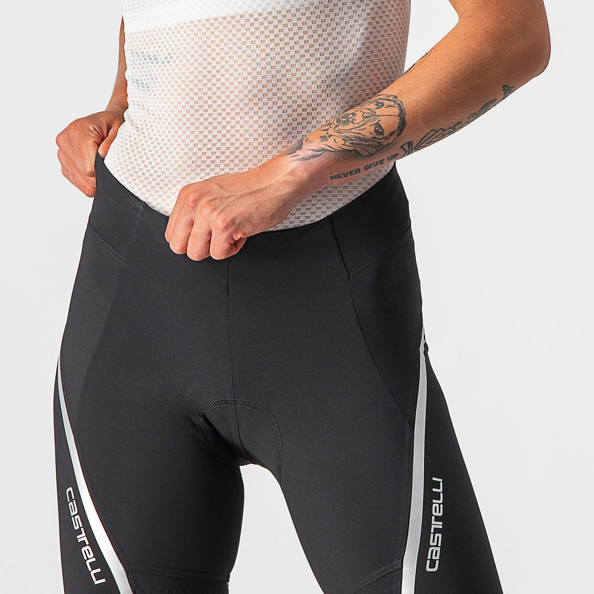 Pantaloncini donna Castelli Velocissima 3 - Nero grigio - B