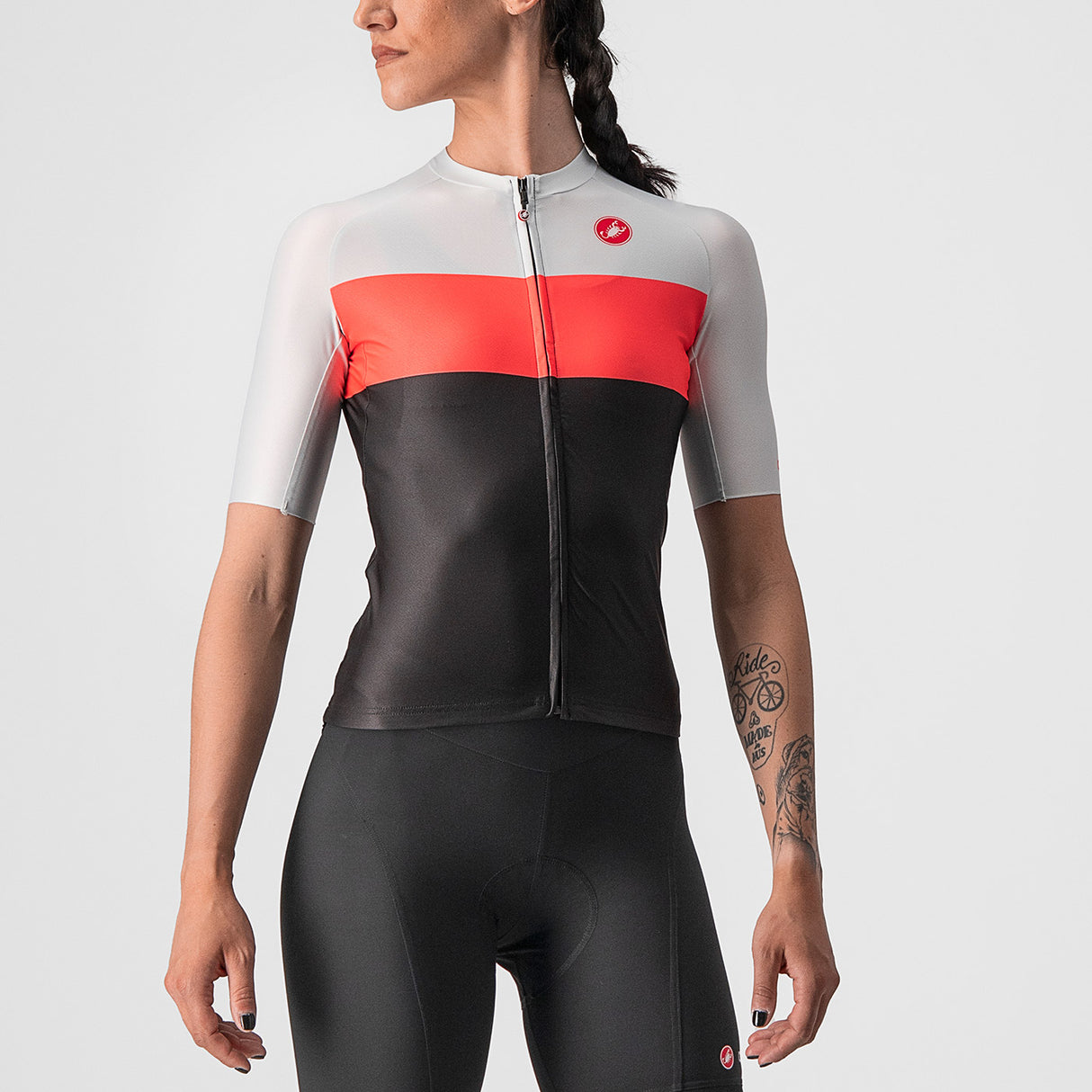 Maglia donna Castelli Aero Pro - Nero rosa - A