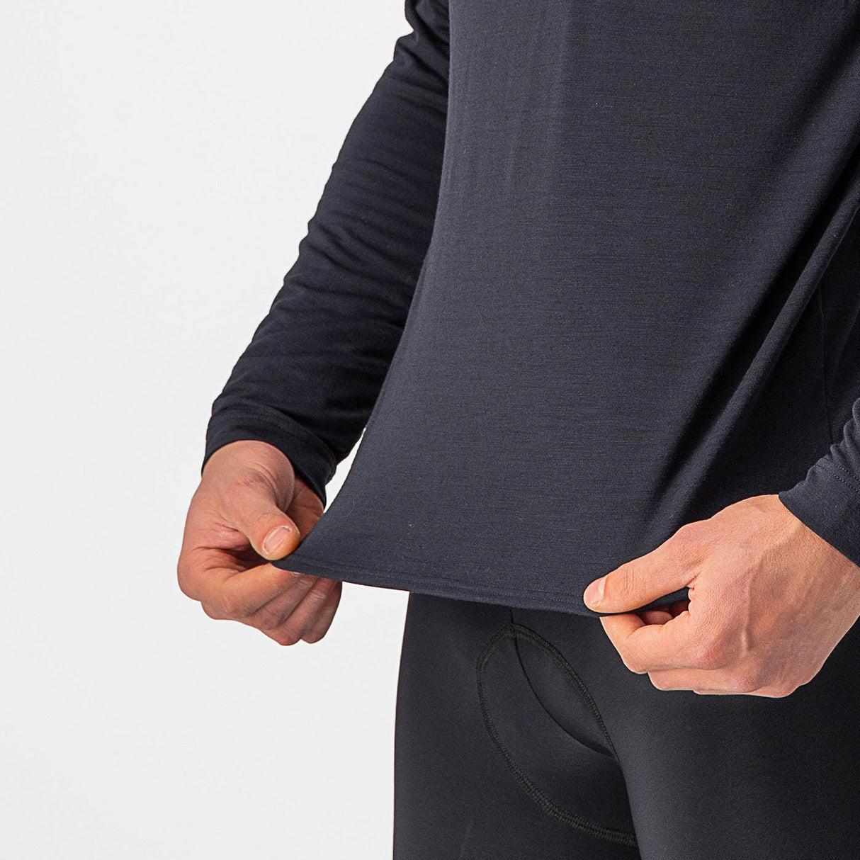 Maglia maniche lunghe Castelli Unlimited Merino - Nero - O