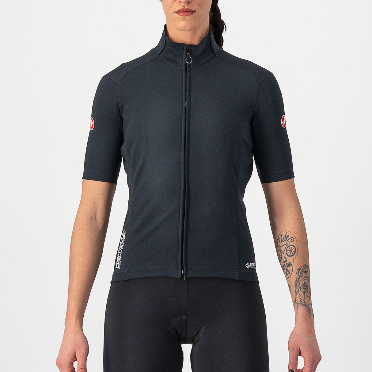 Maglia donna Castelli Perfetto RoS 2W Wind - Nero - A