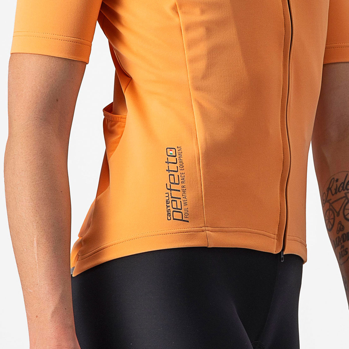 Maglia donna Castelli Perfetto RoS 2W Wind - Arancio - M