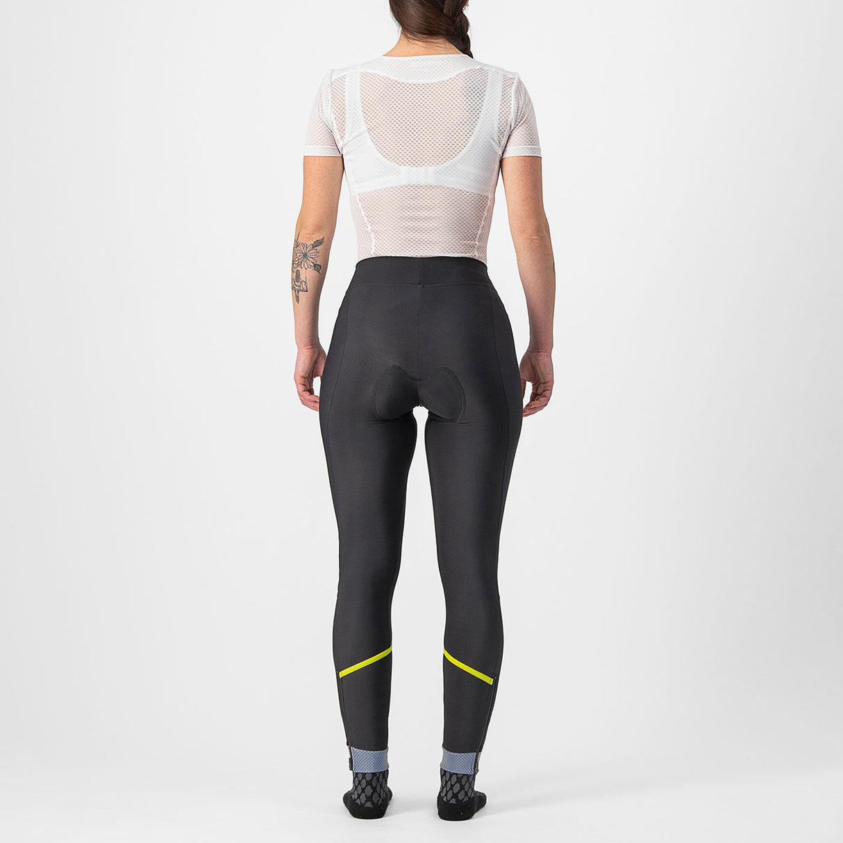 Calzamaglia senza bretelle donna Castelli Velocissima DT - Nero verde - F