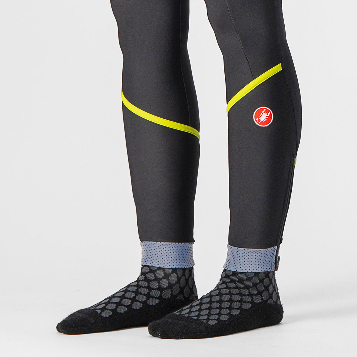 Calzamaglia senza bretelle donna Castelli Velocissima DT - Nero verde - G