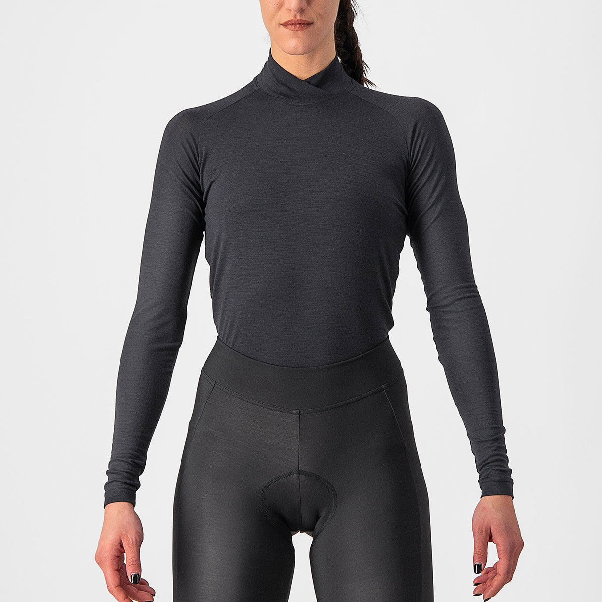 Maglia intima maniche lunghe donna Castelli Bandito Wool - Nero - C