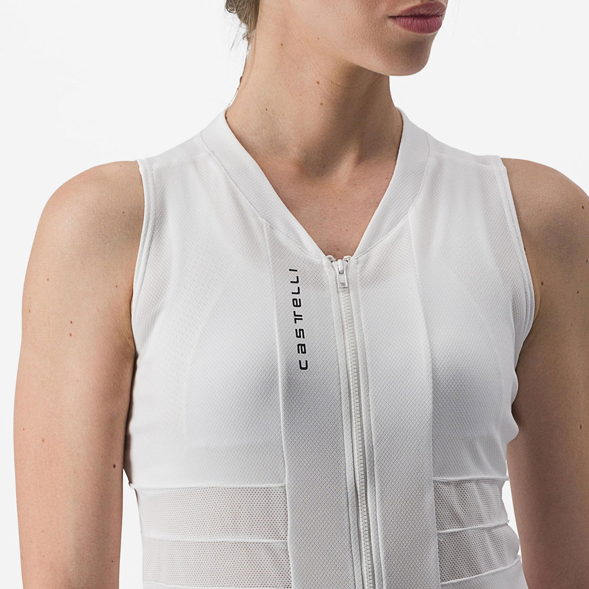 Maglia donna senza maniche Castelli Anima 4 - Bianco - L