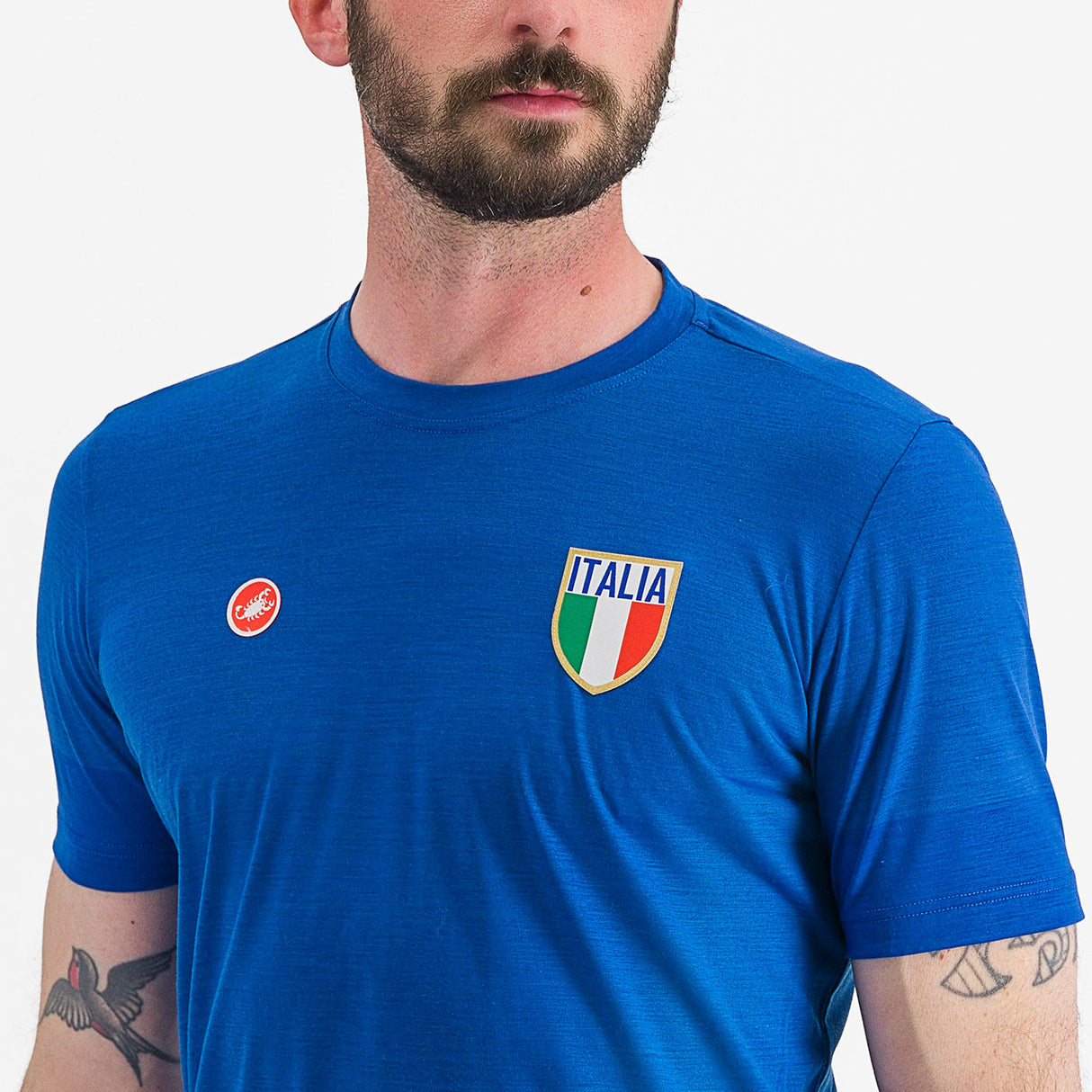 T-Shirt Castelli Italia Merino - Blu - F