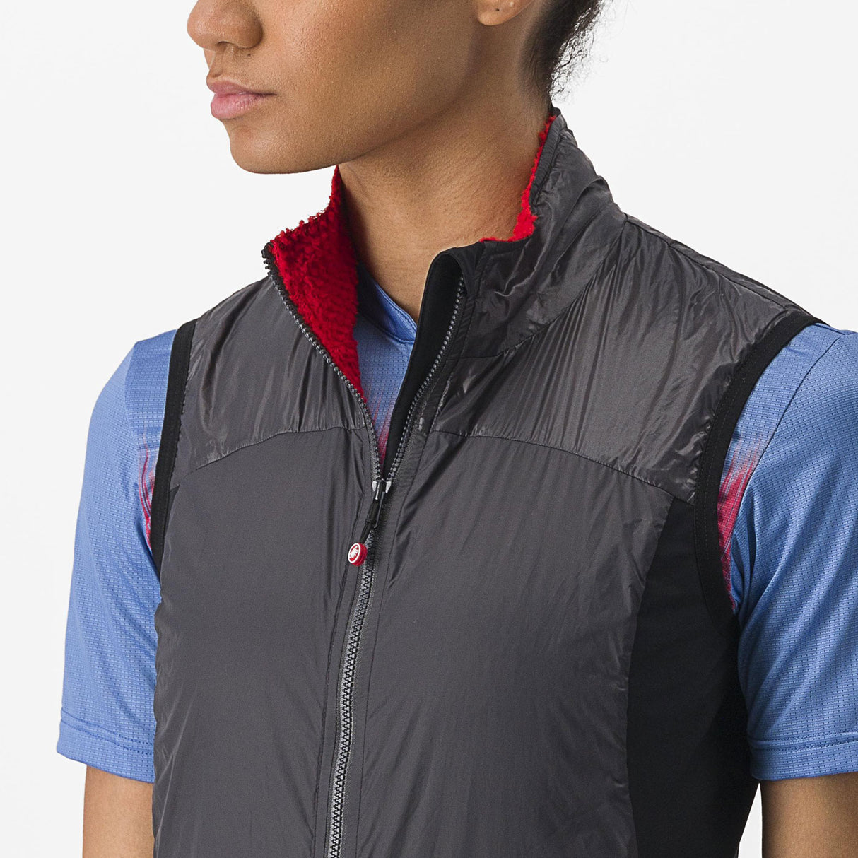 Gilet donna Castelli Unlimited Puffy - Grigio scuro - M