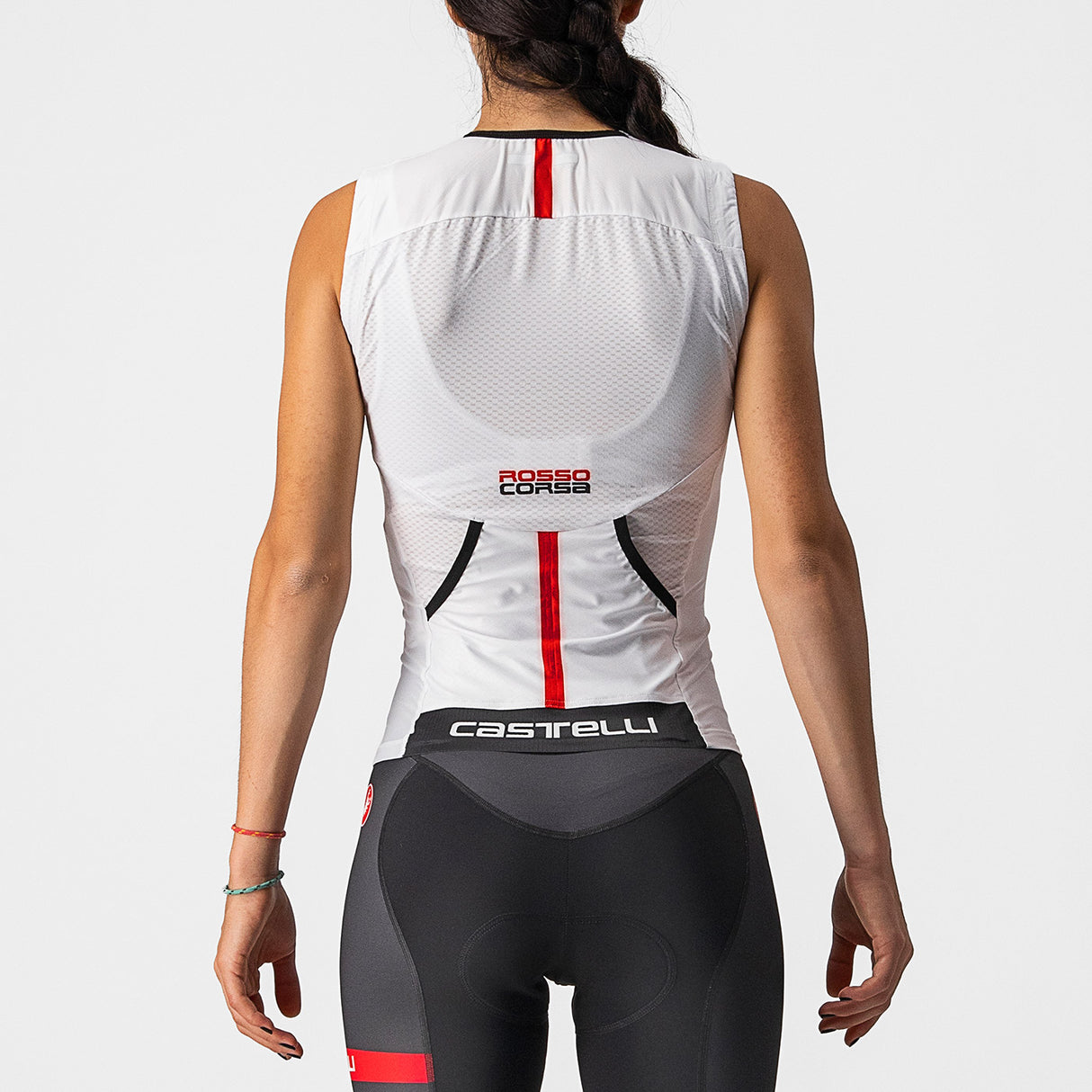 Top Castelli donna Free 2 Tri Singlet - Bianco - C