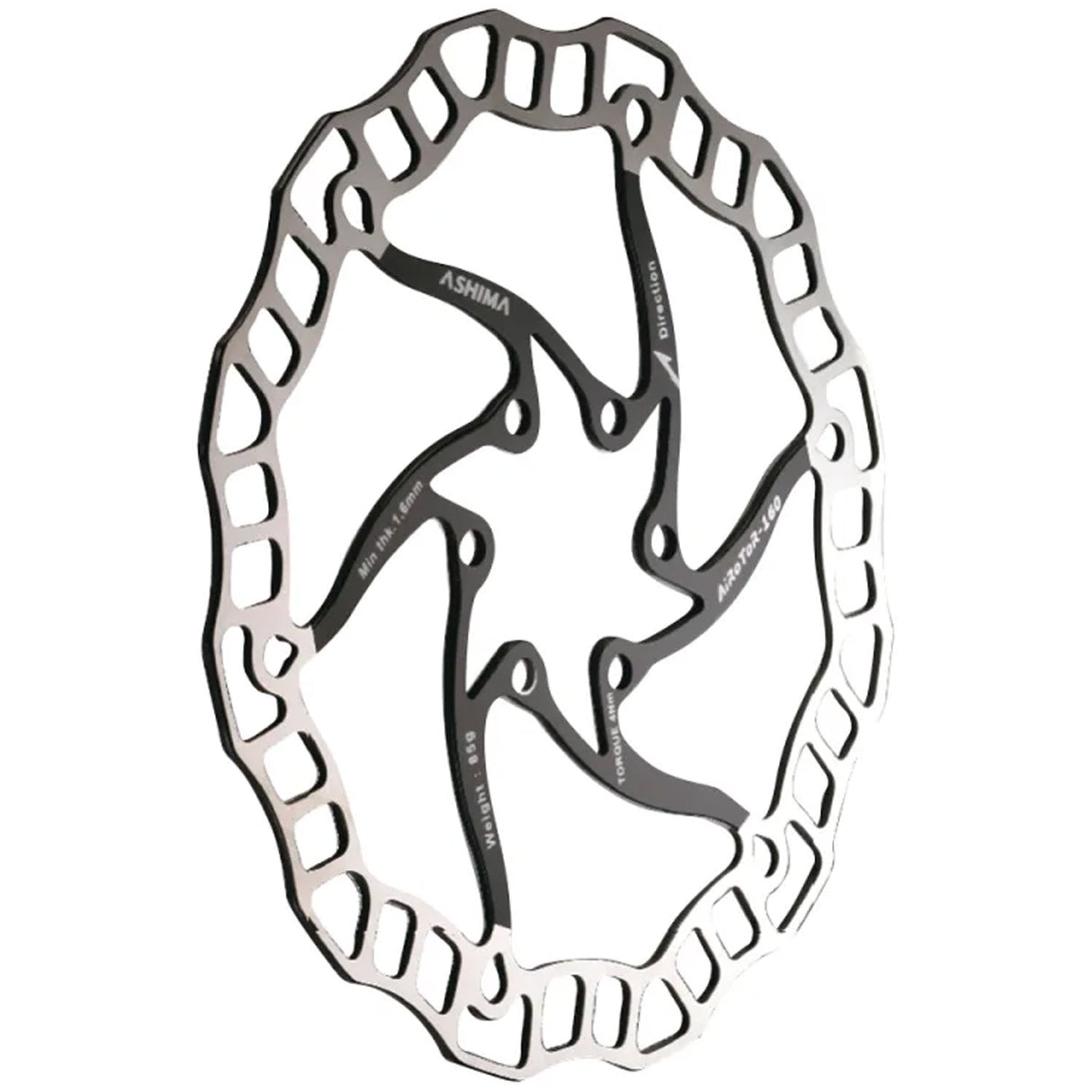 Disco Ashima Aro 08 Nero - 160mm
