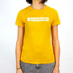 T-Shirt donna All4cycling - Giallo
