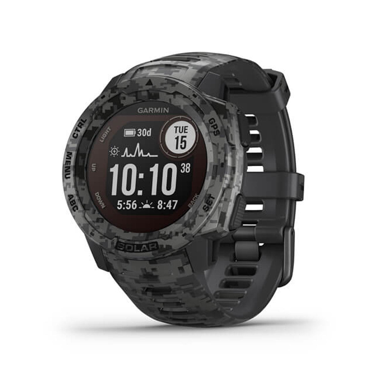 Garmin Instinct Solar Camo - Grigio